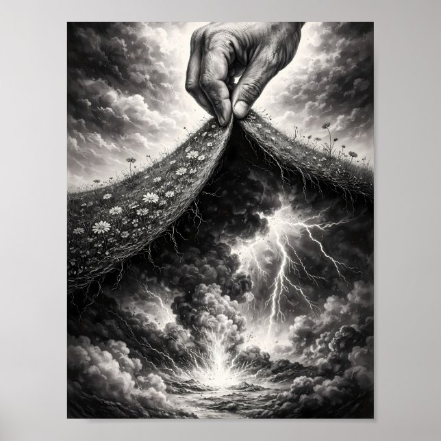 Poster Onde a Maravilha Termina e as Tempestades Começam  (Frente)