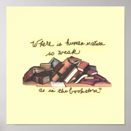 Pôster Onde a natureza humana é tão fraca