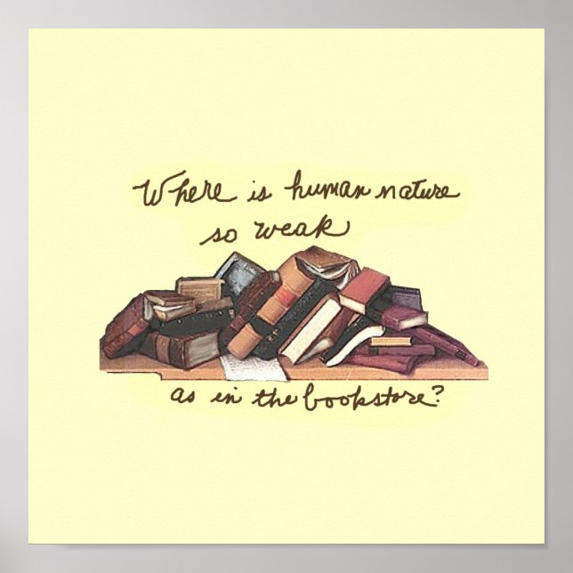 Pôster Onde a natureza humana é tão fraca (Frente)