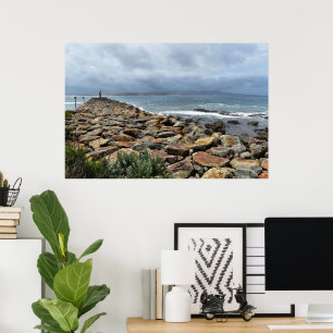 Poster Onde as Rochas Encontram o Mar – Bastion Point