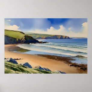 Poster "Onde Céu Encontra Areia Silenciosa" - Evasão Devo