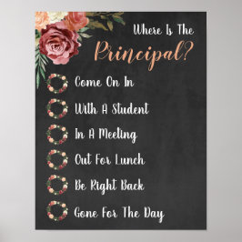 Poster Onde está o Sinal de Porta do Gabinete Principal