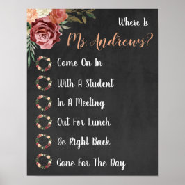 Poster Onde está o Sinal de Porta do Professor