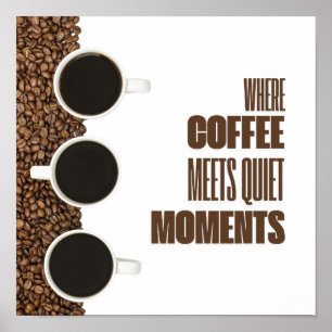 Poster Onde o Café Encontra Momentos de Silêncio – Café M
