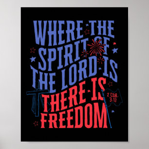 Poster Onde O Espírito Do Senhor Existe Liberdade 4