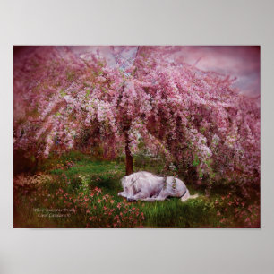 Pôster Onde poster/impressão ideais da arte do unicórni