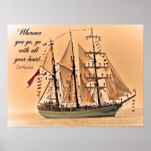 Pôster Onde quer que você vá - Confucius Cite Dois - Impr (Frente)