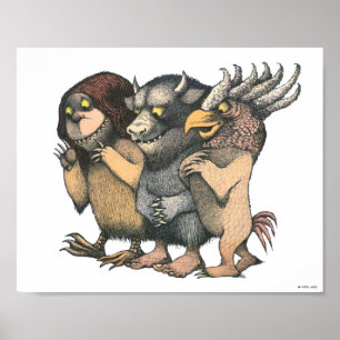 Poster Onde Vivem os Monstros Criaturas