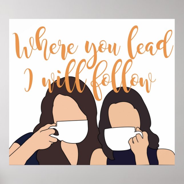 Poster Onde você liderar, eu seguirei (Frente)