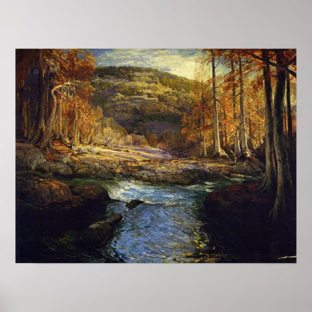 Poster Onderdonk - Stream Florestal, Sede De Guadalupe (Frente)