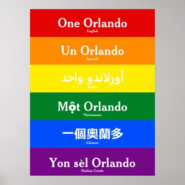 Pôster One Orlando (Frente)