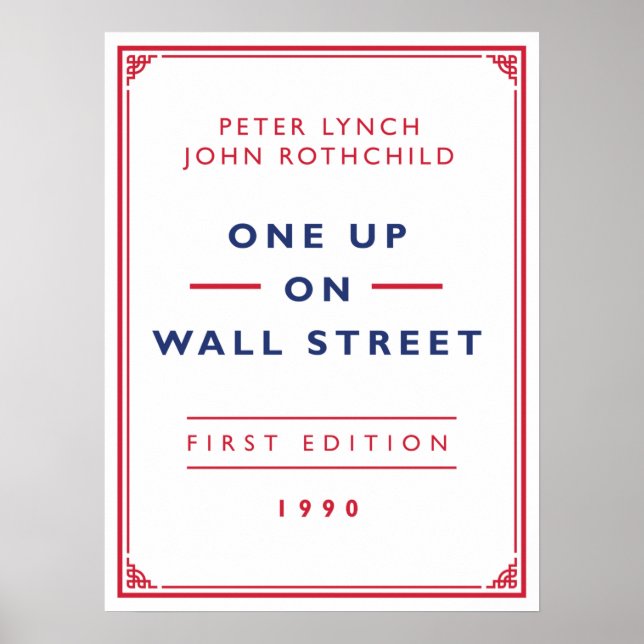 Poster One Up On Wall Street - Peter Lynch (Frente)