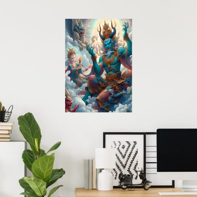 Poster Oni Iluminado  (Escritório em casa)