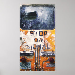 Pôster Ônibus escolar de Vintage