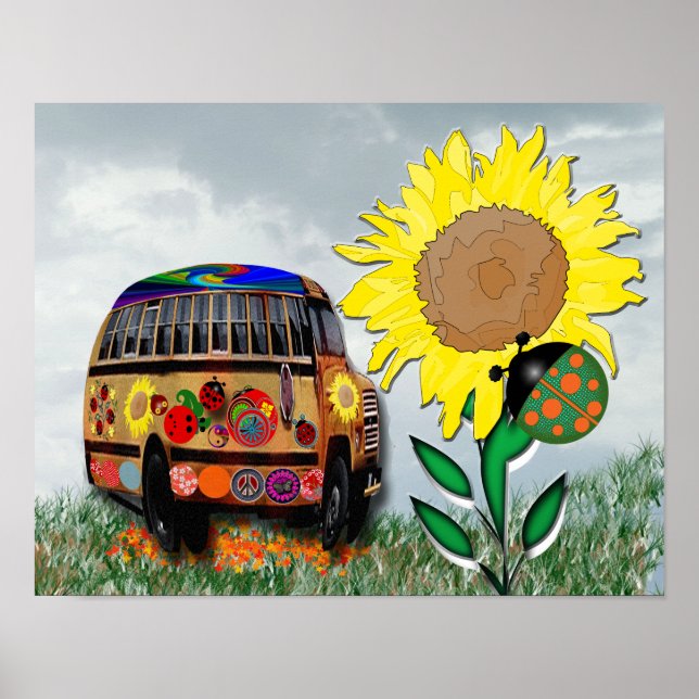 Poster ônibus Ladybug (Frente)