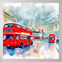 Ônibus Red Double-Decker de Londres, (J)