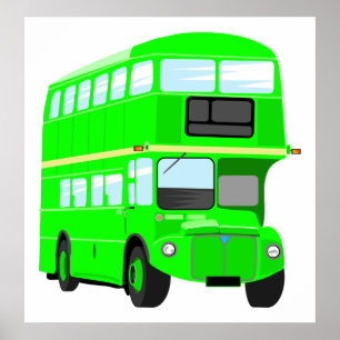 Pôster Ônibus verde