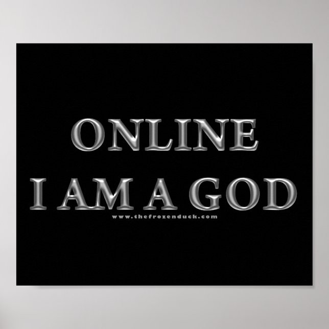 Poster Online Eu sou um Deus (Frente)