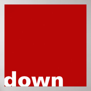Poster Only Color Background - red + your ideas