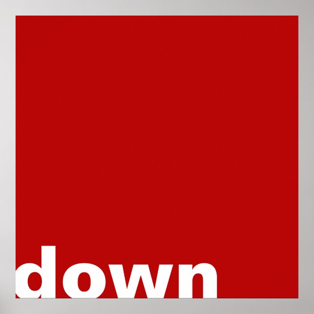 Poster Only Color Background - red + your ideas (Frente)