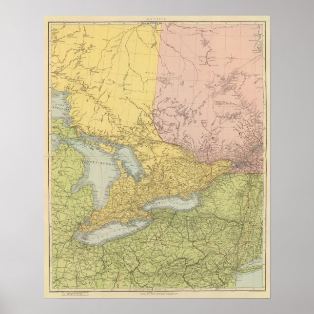 Poster Ontário, Quebec (Frente)