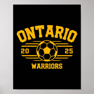 Poster Ontario Warriors Futebol Byll 2025 EM