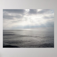 Ontem Calm Seascape Fotografia Cornwall
