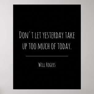 Poster Ontem inspirado cita hoje