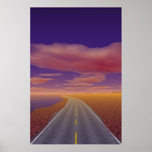 Pôster OnTheRoadAgain - camionista solitário