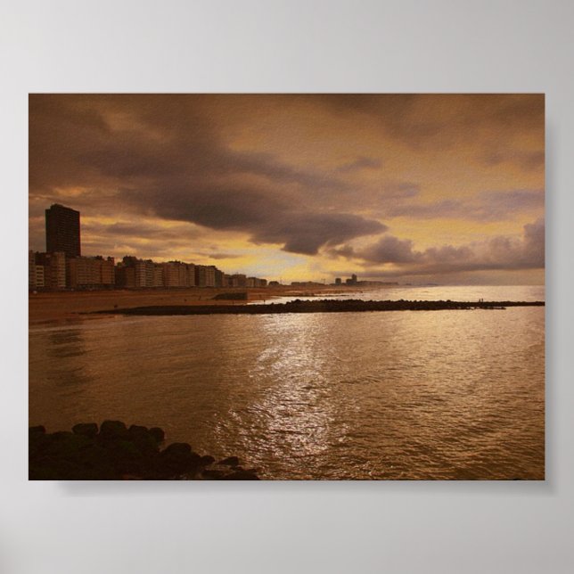 Pôster oostende zonsondergang (Frente)