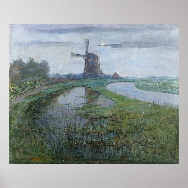 Poster Oostzijdse Mill de Mondrian (Frente)