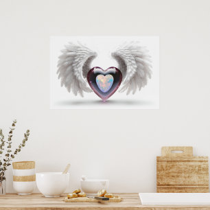 *~*~ Poster Opal Anjo de Coração Duplo AP78