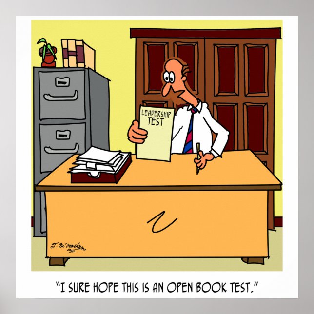 Poster Open Book Leadership Test (Frente)