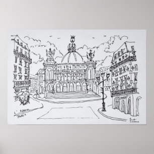 Pôster Ópera de Palais Garnier Paris, França