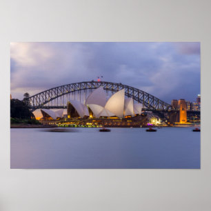 Pôster Ópera de Sydney à noite