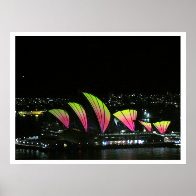 Poster ópera de sydney laranja vívido (Frente)