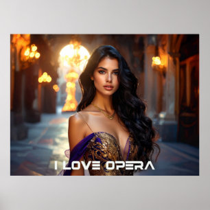 POSTER ÓPERA - EU AMO ÓPERA