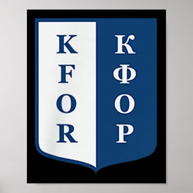 Poster Operação Conjunta De Manutenção Da Paz Da Força Kf (Frente)