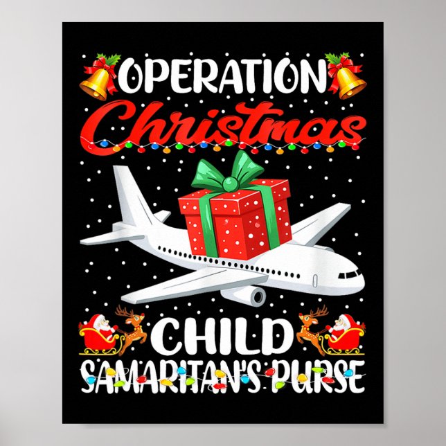 Poster Operação De Família Engraçado Da Criança De Natal  (Frente)
