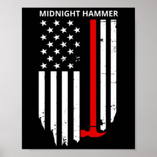 Poster Operação do Jato Stealth B-2 Martelo da Meia-Noite