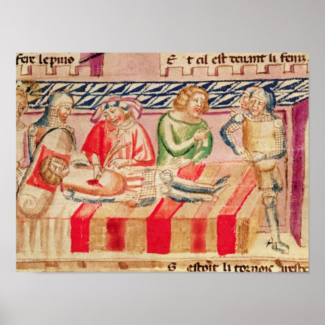 Poster Operação num soldado ferido (Frente)