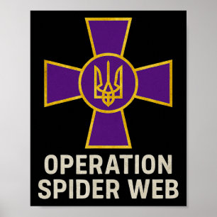 Poster Operação Teia de Aranha Ucrânia Heróis Milícia Ucr