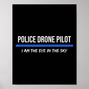Poster Operador de Drone Policial