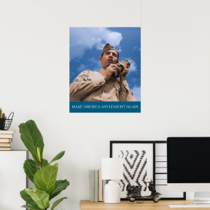 Poster Operador de Rádio Americano na Segunda Guerra Mund