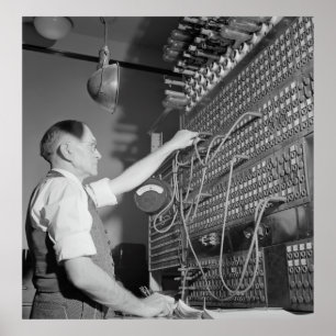 POSTER OPERADOR DE SWITCHBOARD 1943