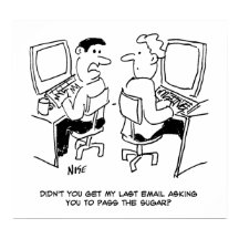 Operadores de Computador Enviam e-mails Solicitand