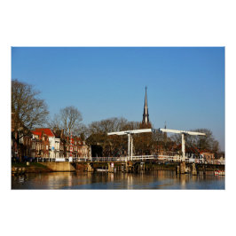 Pôster Ophaalbrug in Nederland.