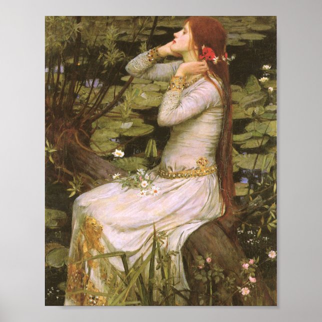 Poster Ophelia John William Waterhouse (Frente)