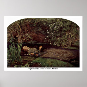 Pôster Ophelia por John Everett Millais