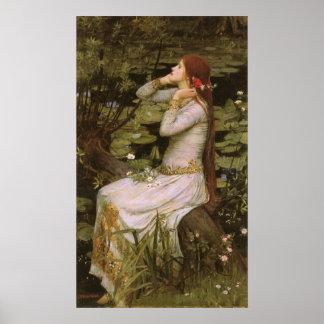 Poster Ophelia por Waterhouse